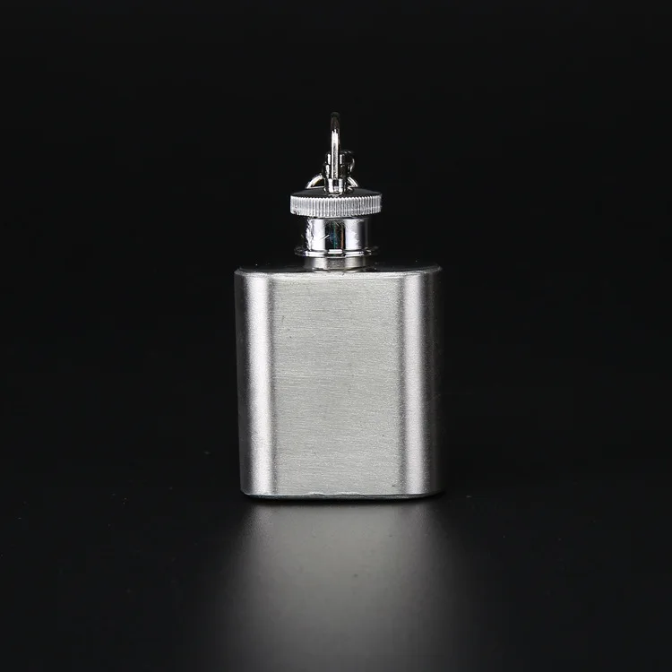 Мини карманная тазобедренная колба с кольцом для ключей брелок 1Oz