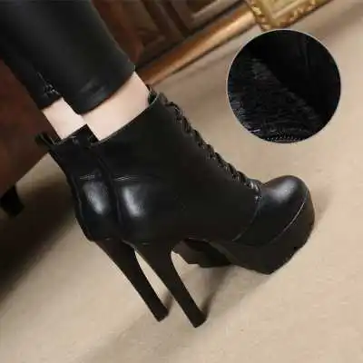 Мода Женщин Сапоги На Платформе Туфли Высоких Каблуках Женщина Осень Открытый