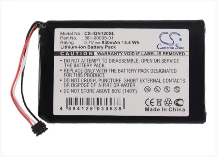 Аккумулятор Cameron Sino 930 мАч для GARMIN Nuvi 1200 1205 Вт 1250 1255 1260 140 т 150 2595LM 361 00035 01|Цифровые