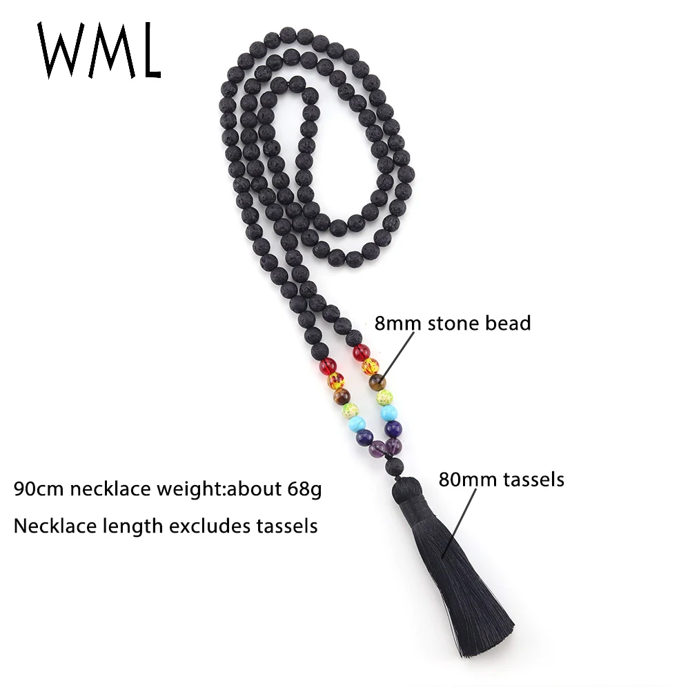 Модные длинные кисточки Йога ювелирные изделия с большим количеством камней