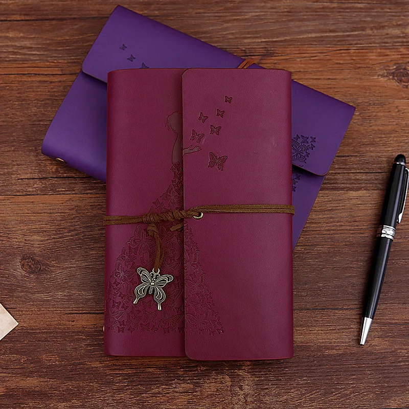 Новый дневник тетрадь Бабочка девушка записная книжка сменный путешественник