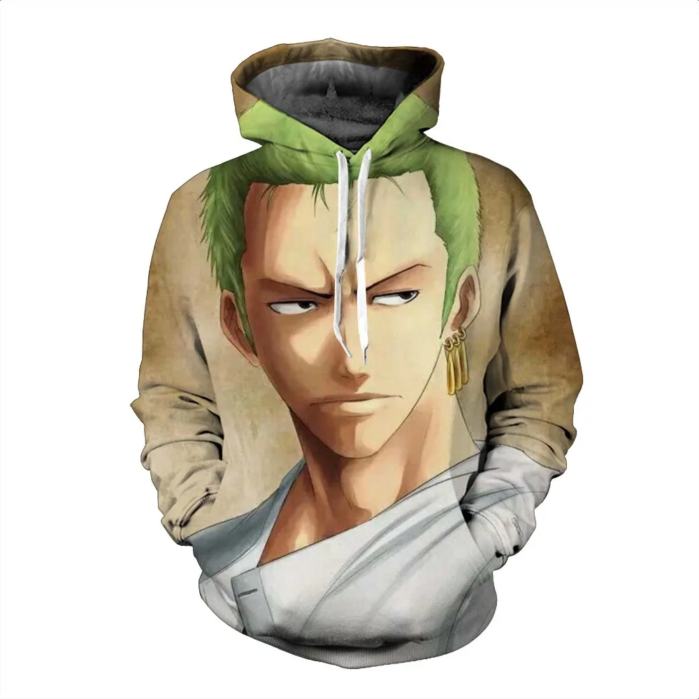 ONE PIEC Roronoa Зоро Толстовка Косплей горячая Распродажа 3D Kpop толстовки женские Kawaii