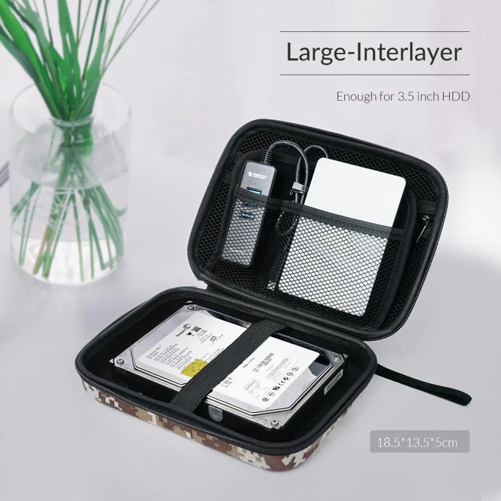 ORICO HDD Защитная сумка для 2,5 3," HDD корпус EVA водонепроницаемый корпус для жесткого диска чехол для HDD power Bank