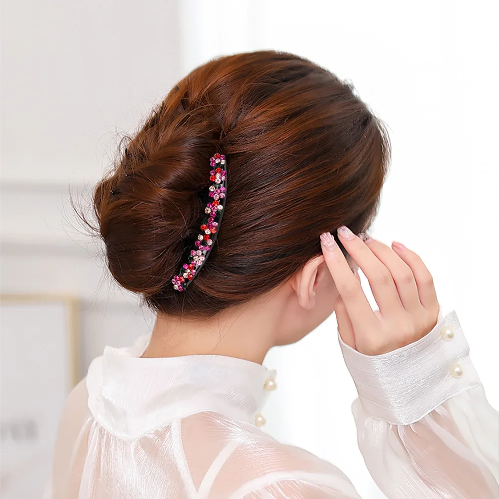 Сделай Сам прическа инструмент свадебный синий стразы цветок зажим для волос