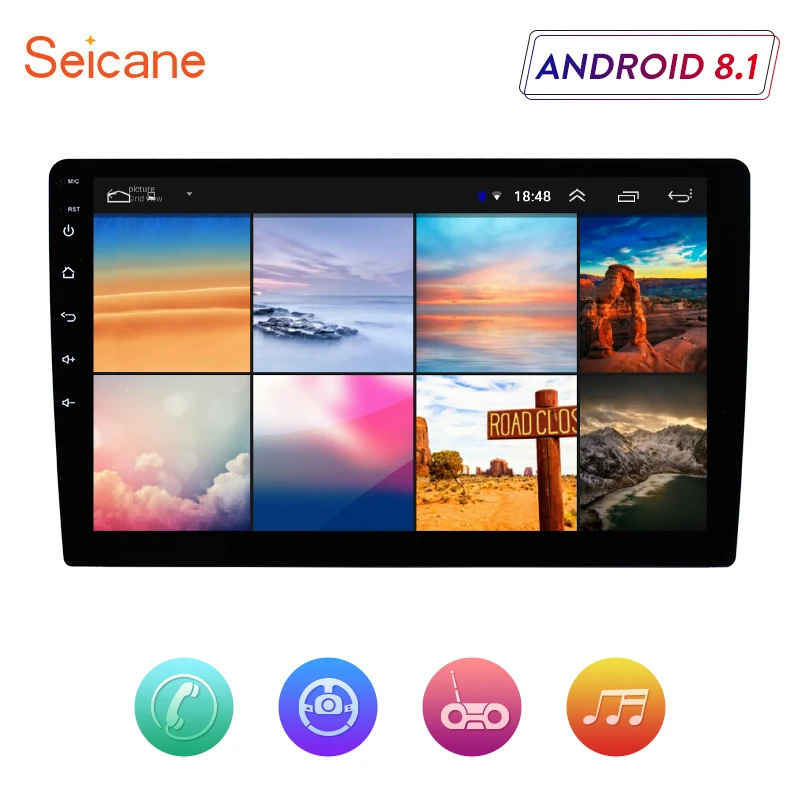Автомагнитола Seicane 2DIN Android 9 1 10 дюйма GPS для универсального Nissan VW Toyota Kia rio Hyundai Suzuki