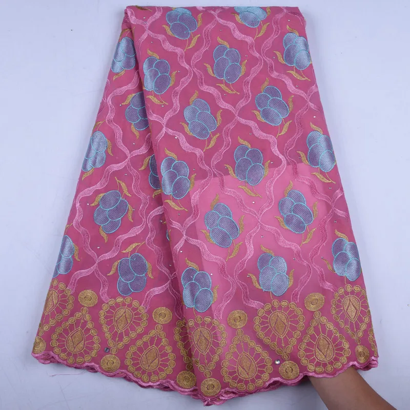 2019 Высококачественная хлопковая кружевная ткань новейшего дизайна швейцарская