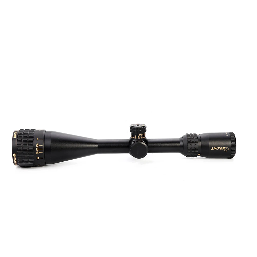 LUGER 4-16X50 AOGL Тактический винтовочный оптический прицел красный зеленый синий светящаяся сетка стекло Выгравированный прицел для охотничьей винтовки