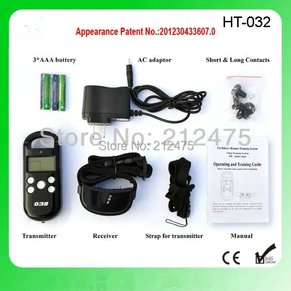 1 Dog Training System 300M Rechargeable &amp Waterproof Remote Collar Electric Shock Vibration 2013 Newest | Дом и сад
