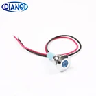 Светодиодный металлическая сигнальная лампочка 10 мм Водонепроницаемая сигнальная лампа с проводом 6 в 12 В 24 в 110 В 220 В красный желтый синий зеленый белый 10ZSD. X