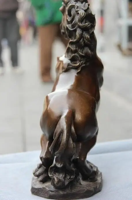 12 Art Statue Pure Copper Bronze Feng Shui Lucky Fly Gallop Run Horse Sculpture | Дом и сад