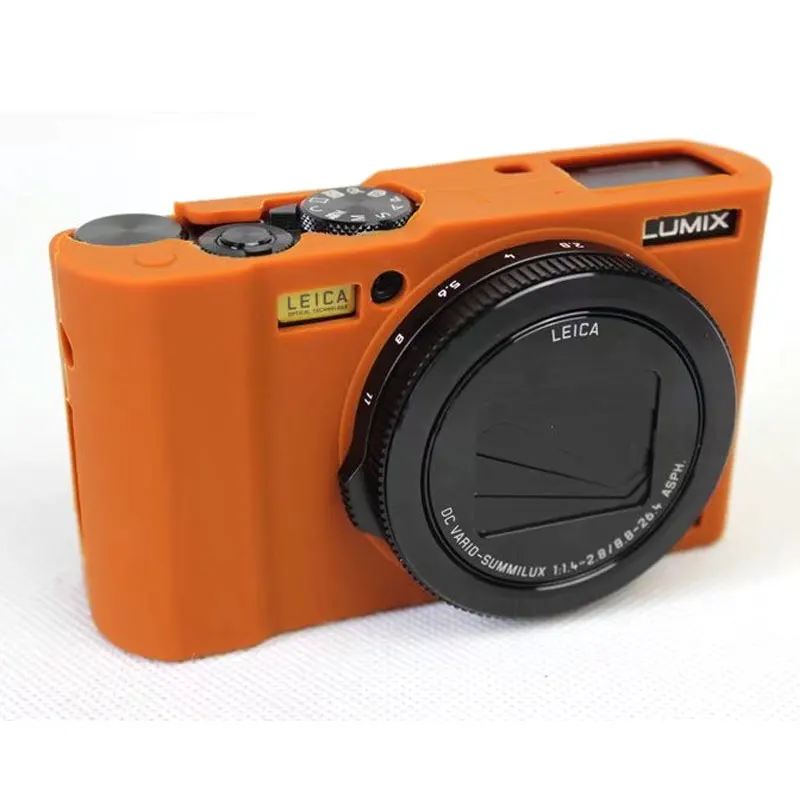 Красивый защитный чехол для камеры Panasonic Lumix LX10 мягкий силиконовый L-X10 с резиновой