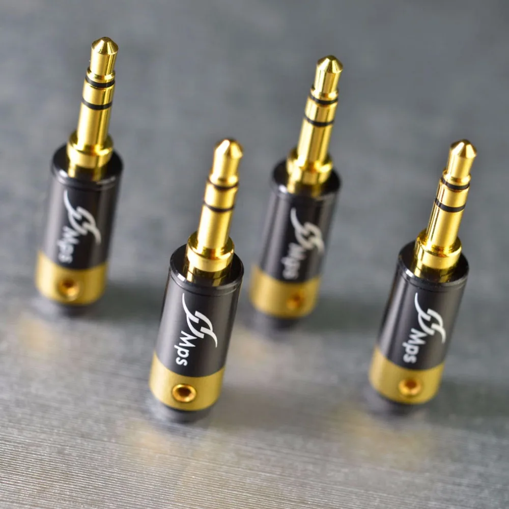 MPS Eagle-4G, 3 полюса, 3,5 мм, Чистая латунь, 24 K, позолота, аудио, для мобильного телефона, для наушников, штекер, ремонт, паяльная крышка, 1 шт./лот