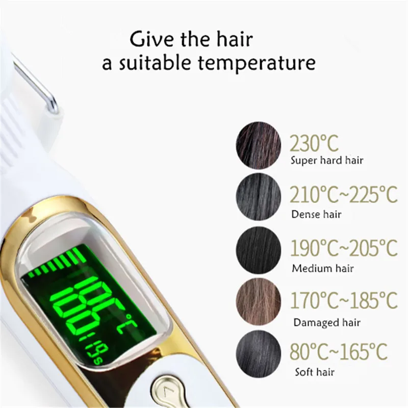 Выпрямитель для волос 2-в-1 керамический электрический Плойка завивки волн