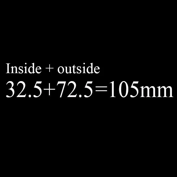 105(32.5knob-72.5) Дверной цилиндр 65 70 75 80 85 90 100 мм безопасности медный замок цилиндр безопасности дверная ручка латунный ключ анти-Прай нержавеющий цилиндр - Цвет: 105(32.5knob-72.5)