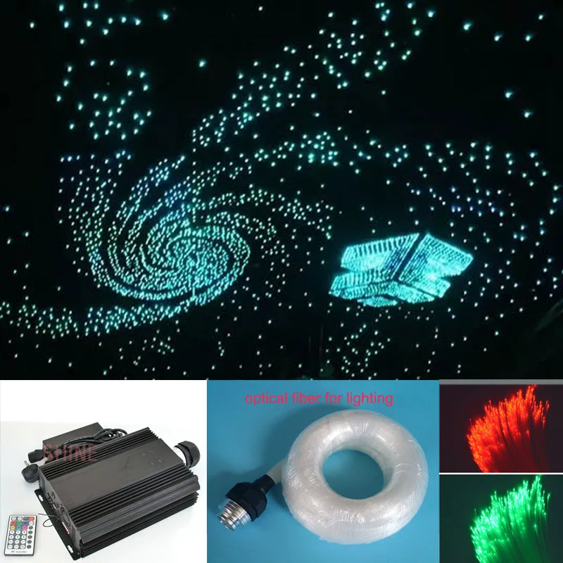 Комплект светодиодных потолочных светильников 90 Вт RGB DMX512 оптическое волокно 700