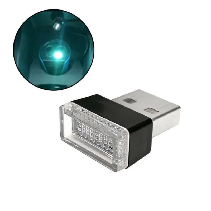 As show Горячий автомобильный USB светодиодный декоративный светильник, аварийное освещение, универсальный портативный ПК, подключи и играй, красный/синий/белый - Цвет: As show
