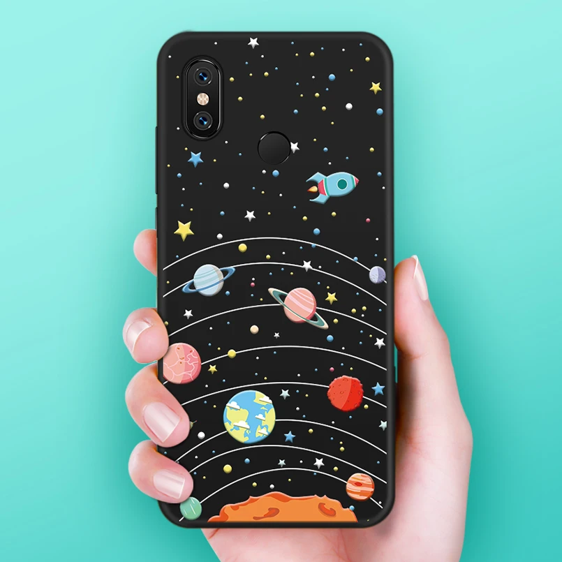 Милый силиконовый чехол ASINA для Xiaomi Mi 8 с объемным мультяшным рельефным