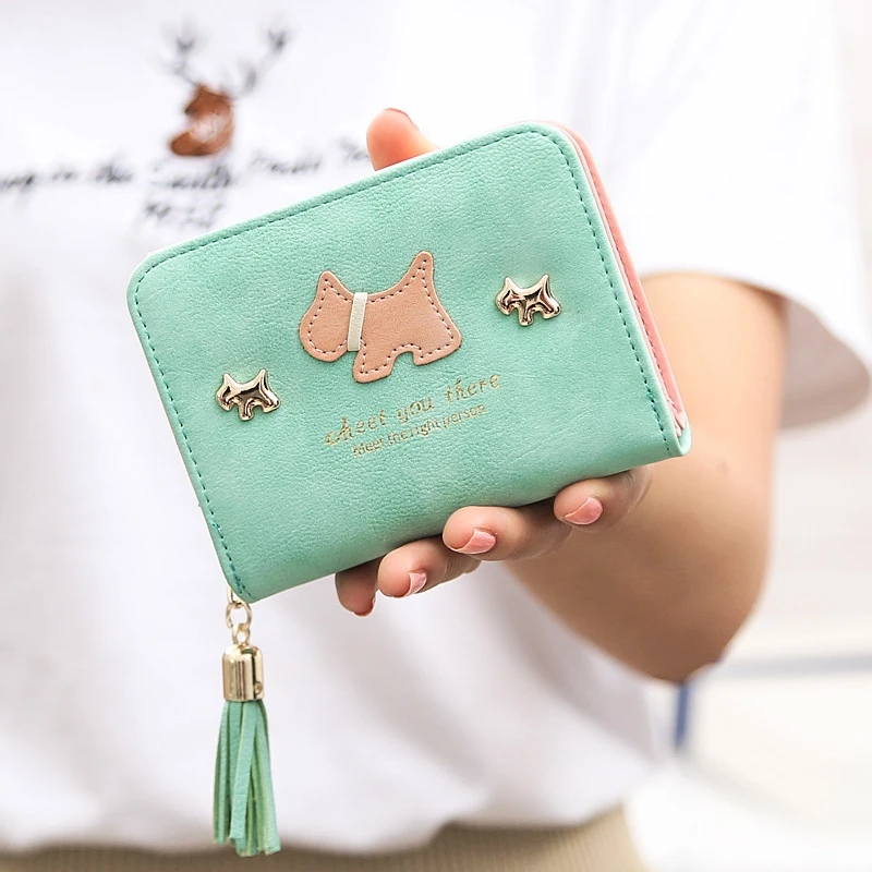 Women Wallet Female Lady Cute Puppy Short Small Ladies Purse | Багаж и сумки