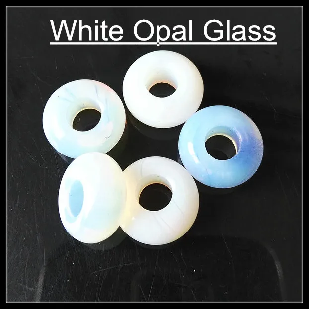 Opal Glass 5 шт./лот натуральный драгоценный камень Бусины Европейский голубой камень Малахит, опал содалит Сердолик желтый тигровый глаз аксессуары из оникса - Цвет: Opal Glass
