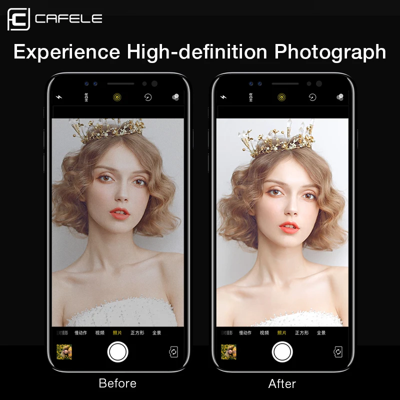Защитная пленка для объектива камеры CAFELE iphone XR HD прозрачное защитное закаленное