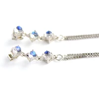 nepal natural moonstone drop earrings for women925 sterling silver earrings new fashion vintage fine jewelry
