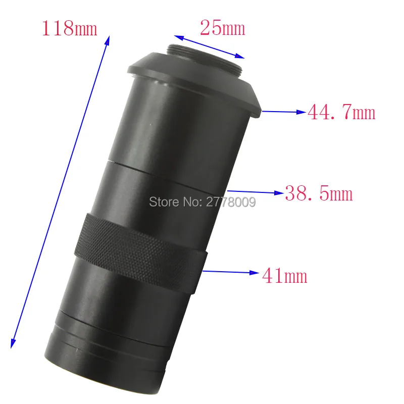 Цифровая промышленная камера-микроскоп 800TVL 1/3 дюйма CCD 8X-130X C-Mount Lens BNC цветной