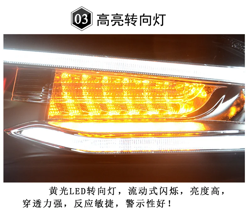 Автомобильный Стайлинг для VW JETTA MK6 2012- светодиодные фары головного света бар Audi Стиль DRL Bi-Xenon объектив HID автомобильный