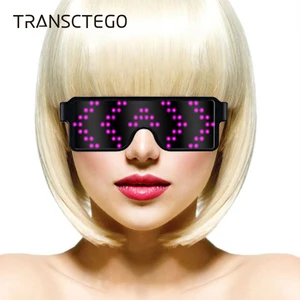 Очки для света, Мигающие неоновые светящиеся очки, разноцветсветодиодный, 8 режимов, вечерние, рождественские, праздничные очки, Новинка