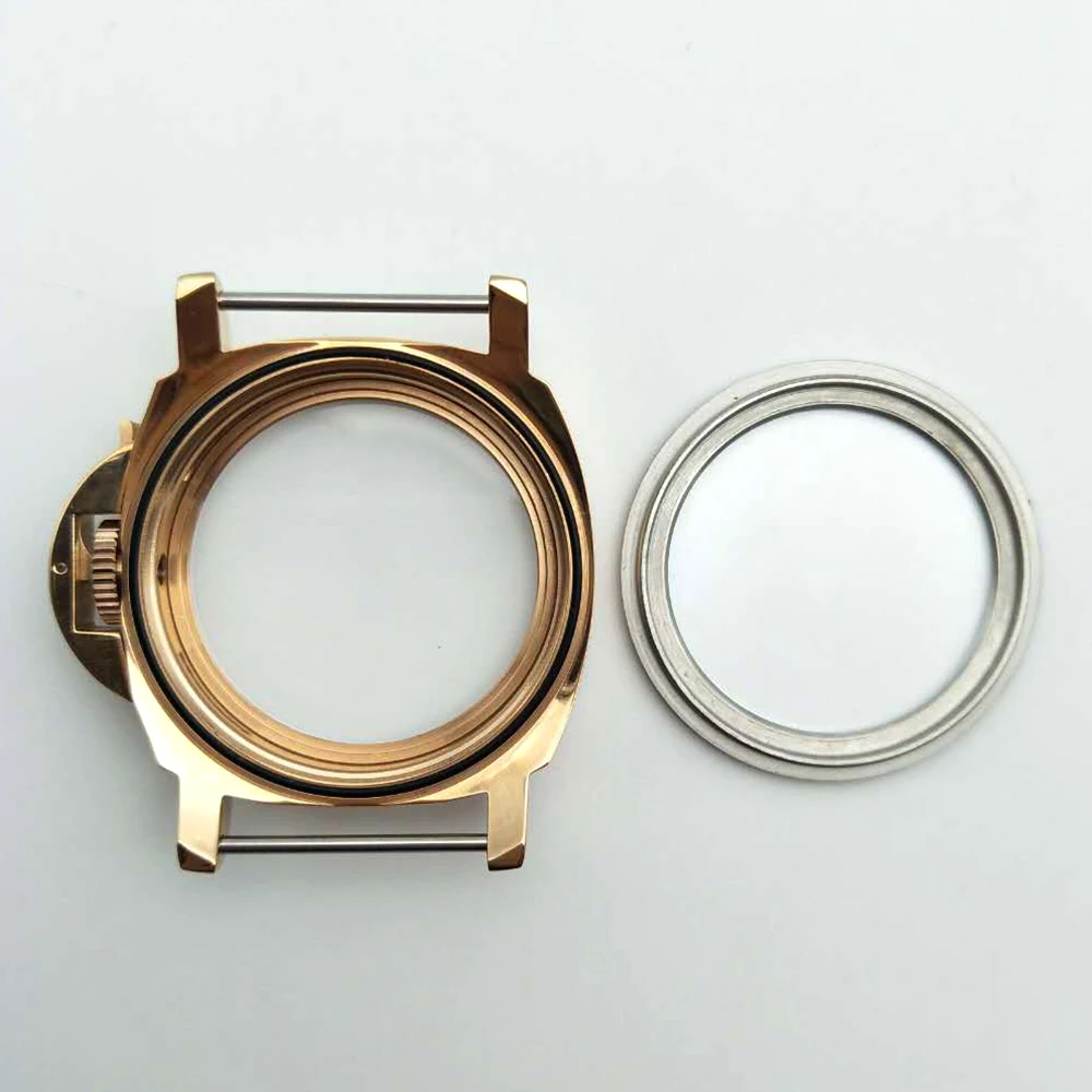 Чехлы для часов 44 мм с золотым начесом корпус из нержавеющей стали 6649/6498 движения