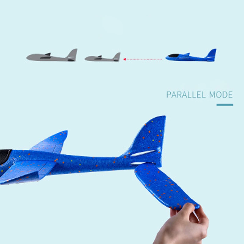 48 см большой ручной бросок Летающий планер модель самолета браслет на руку из