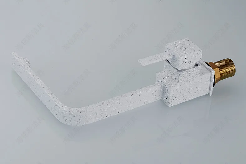 Бесплатная доставка сантехника с белой краской смеситель для кухонной раковины