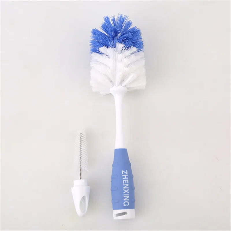 Blue 1 Детские щетки для бутылочек для чистки детей бутылочка для кормления молока соска насадка для соски носик щетка для чистки труб наборы - Цвет: Blue 1