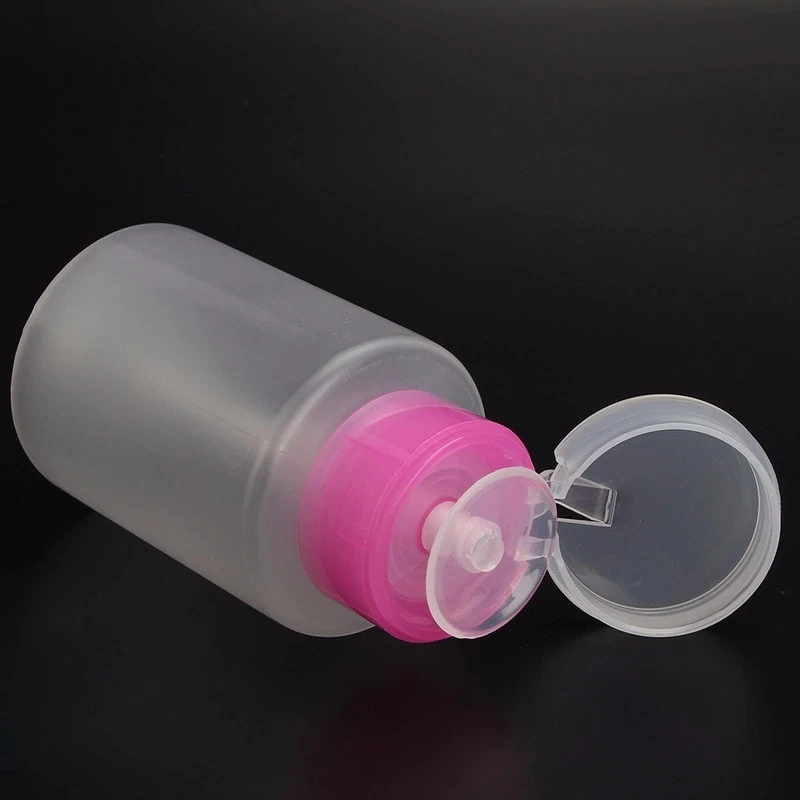 Belen 150ML Pink Empty Dispenser Pump Nail Art Polish Liquid Alcohol Remover Cleaner Bottle Makeup Equipment Tool | Красота и