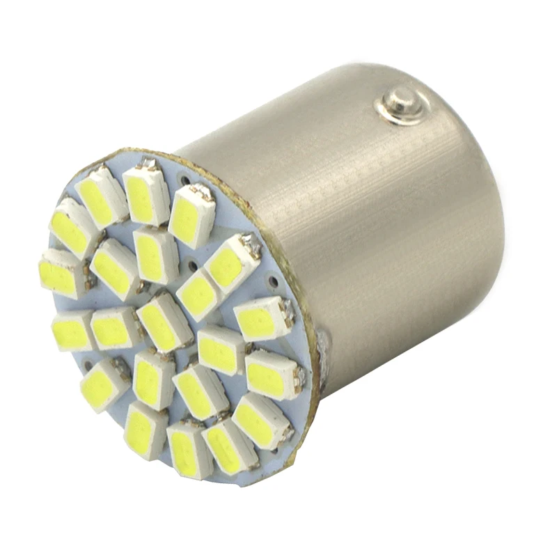 2 шт. 1157 22SMD Автомобильный светодиодный светильник P21W BAY15D 12 V авто Тормозная лампа