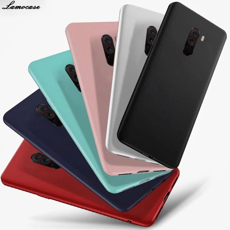 Матовый чехол для Xiaomi Pocophone F1 Поко мягкие SiliconeFull чехлы F 1 глобальная версия |