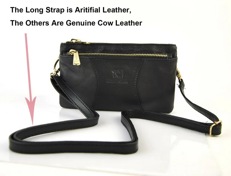 Женская маленькая сумка из натуральной бычьей кожи на плечо с несколькими