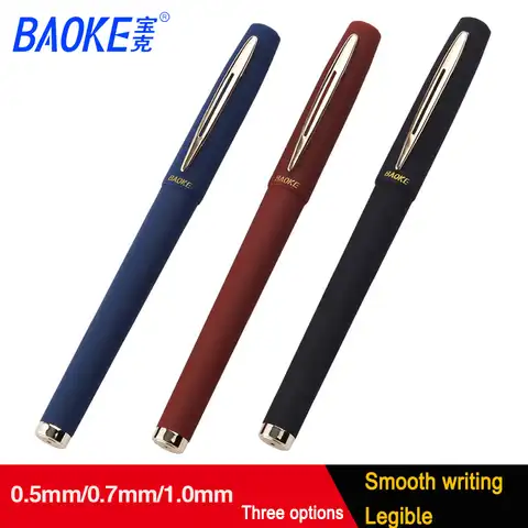 Гелевая ручка BAOKE 0,5/0,7/1,0 мм, 2 шт.