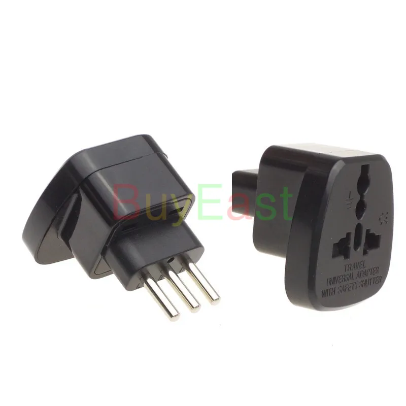Italian Uruguay 3 -Pin Type L Input Travel Adapter Multi Outlet EU/GE/US/AU/UK AC100~250V 10A With Safety Shutter White | Обустройство