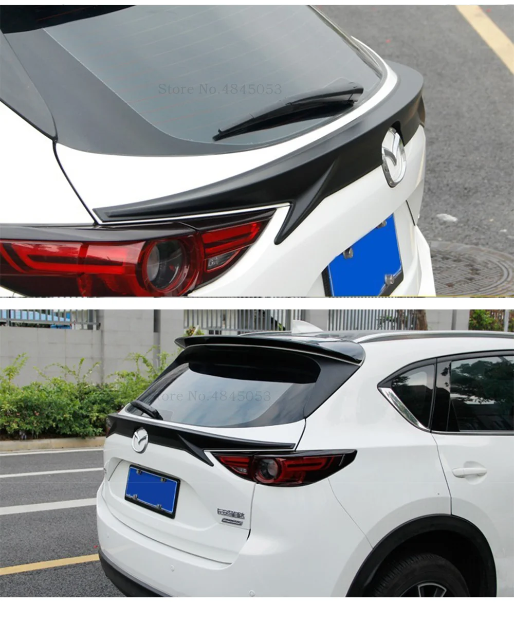 Для Mazda CX-5 CX5 задний средний черный Спойлер ABS пластик окрашенный цвет Багажник крыло белый спойлер для автомобиля Стайлинг