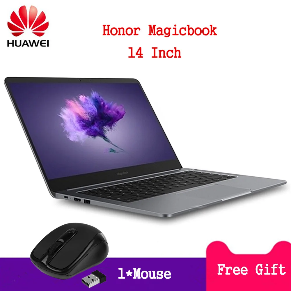 HUAWEI Honor MagicBook ноутбук 14 дюймов оконные рамы 10 Intel Core I5 8250U 4 ядра 1 6 ГГц 8 Гб