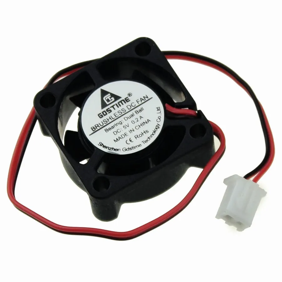 1 шт. Gdstime Mini DC 5 в 2 контакта см 25 мм 25x25x10 2510 маленький Бесщеточный вентилятор