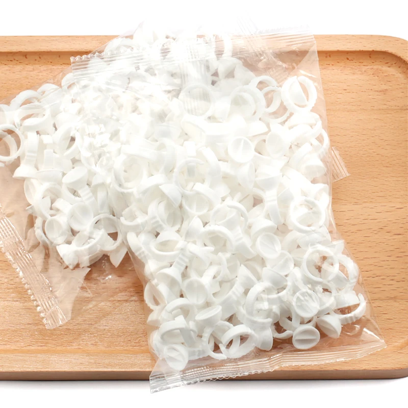 Дропшиппинг 100 шт одноразовые накладные ресницы держатель для клея кольца тату