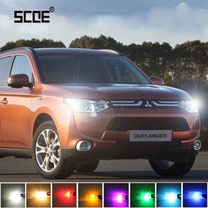 Для Mitsubishi Mirage Hatchback Outlander 1/2/3 SCOE 2 x супер яркая Передняя парковочная боковая