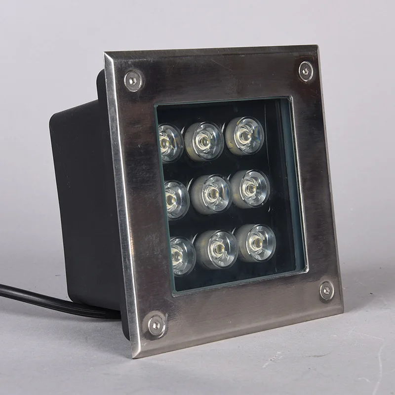 IP65 водонепроницаемый квадратный 4 Вт AC85 265V DC12V светодиодный наружный наземный сад