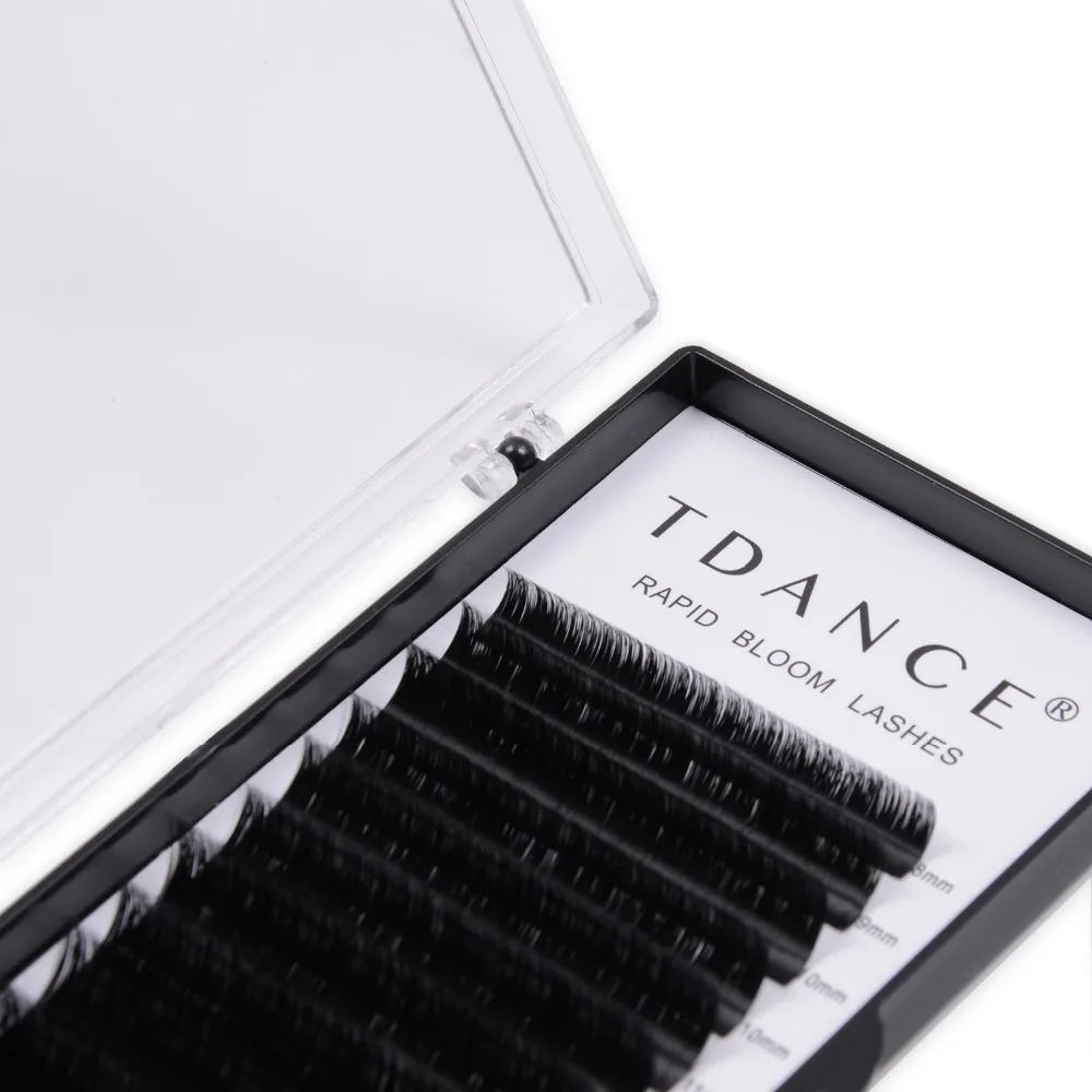 TDANCE 4 шт./лот Easy Fan Bloom толщина 0 03 Наращивание Ресниц Быстрый веер для