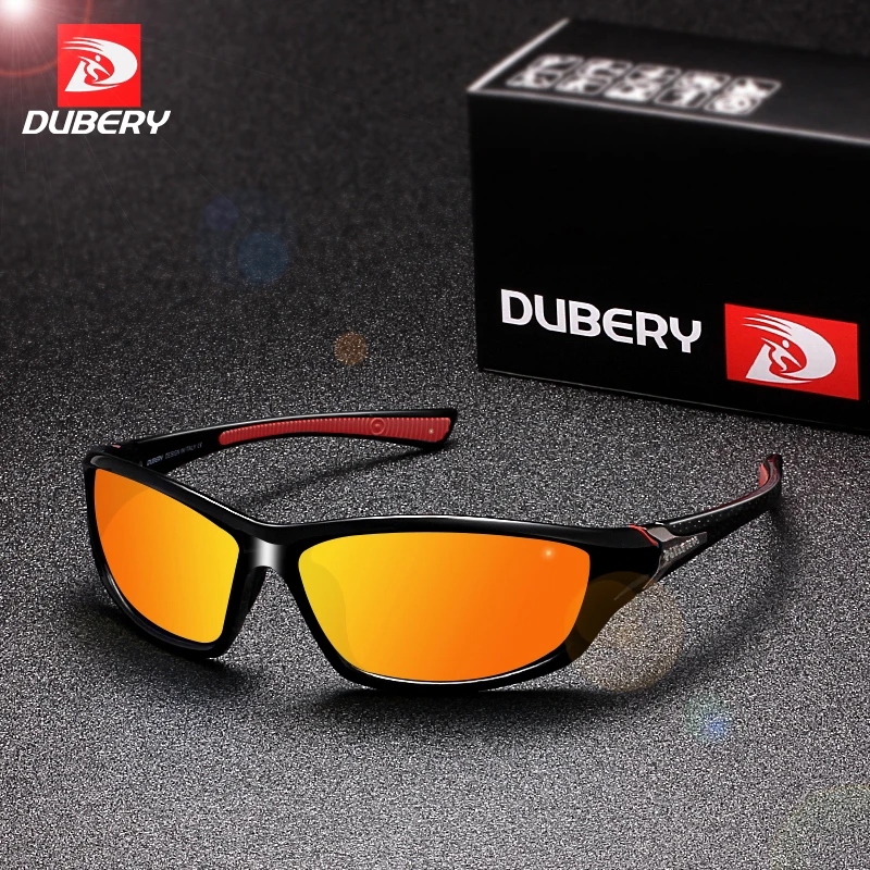DUBERY Квадратные Солнцезащитные очки для мужчин поляризационные uv400 высокое