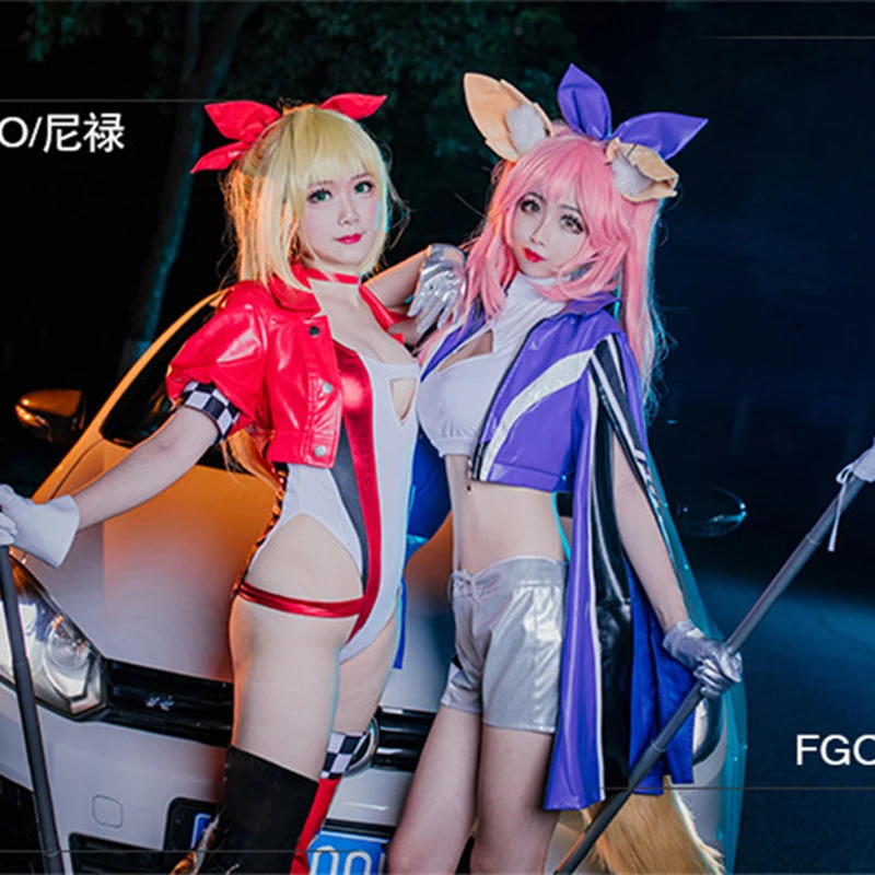 Fate/Extra CCC FGO Nero для косплея костюм Fate/большой заказ Tamamo no Mae Jacket шорты гоночные