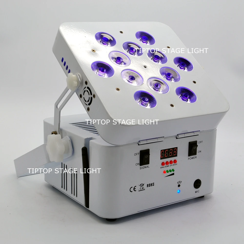 TIPTOP TP G3038 6IN1 20XLOT RGBWA UV Freedom dj Led Par Light полностью беспроводной 12X18 Ватт LED Wash fixment D Fi