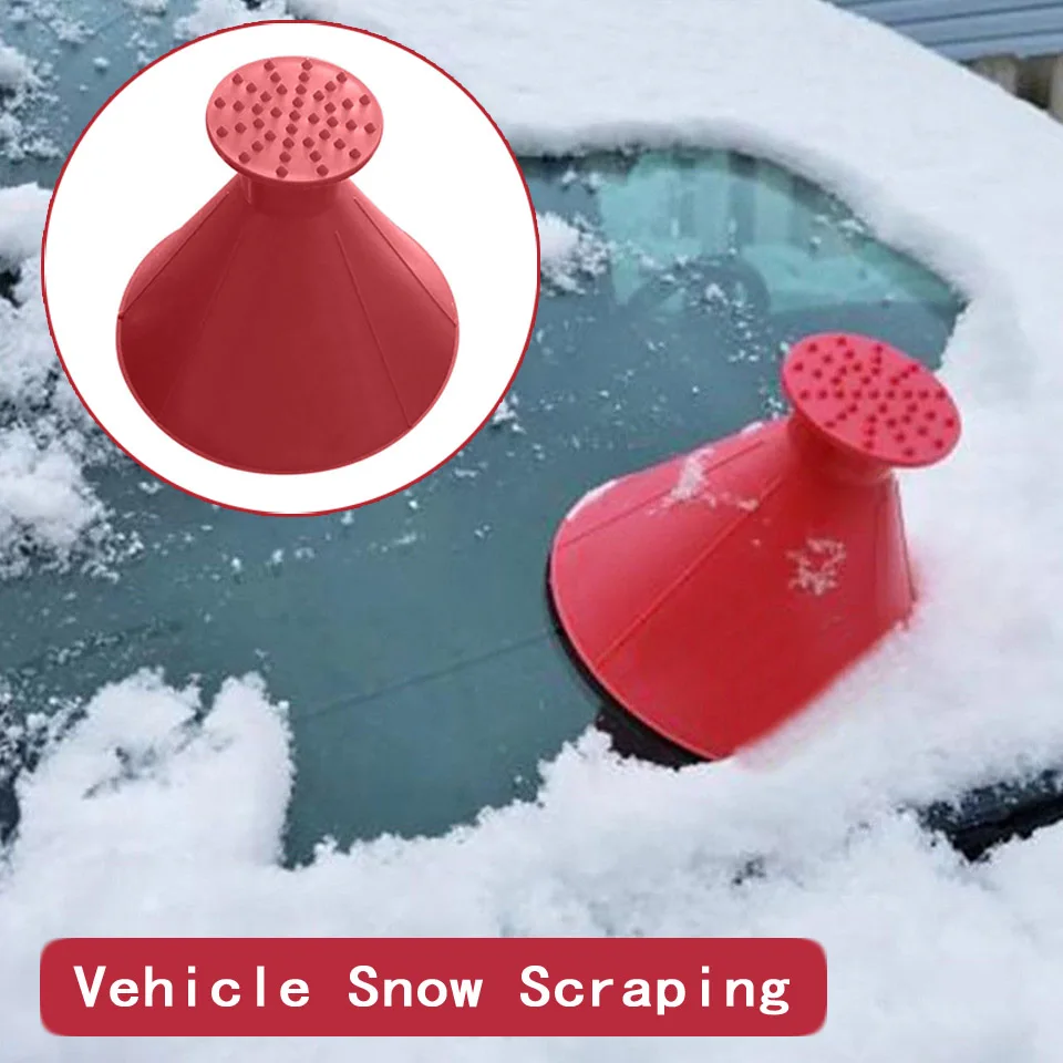 Автомобиль в форме конуса Воронка Deicing снег инструмент скребок для Ford Focus 2 3 VW Passat B6 B5 B7 B8 Toyota Avensis Skoda Rapid Fabia