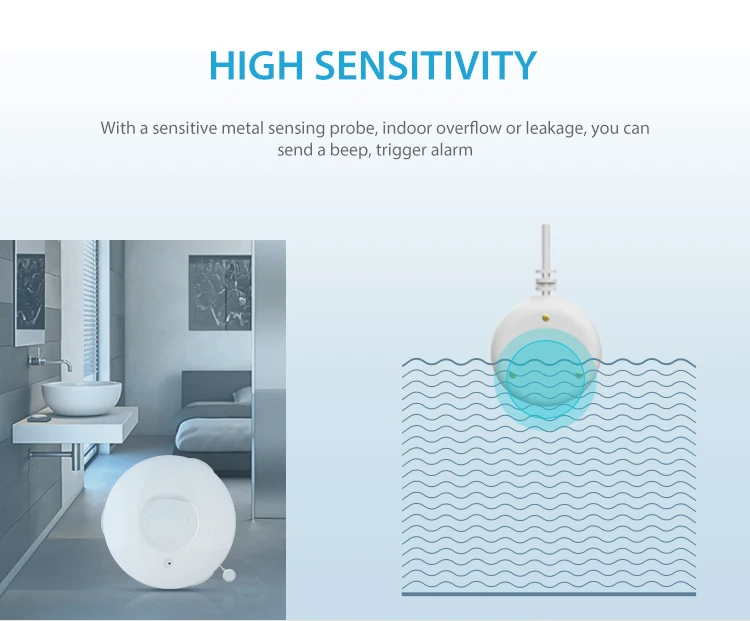 Yobang Security Z-Wave домашний датчик уровня воды Датчик потока управление телефоном